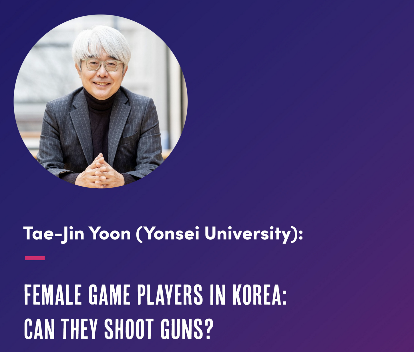 Professor Tae-Jin Yoon
